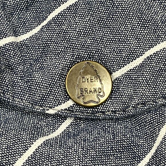 dyer brand san diego men's button up short sleeve shirt Sz Large - Picture 6 of 11